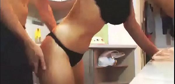  sucks and fuck in the kitchen under the webcam webcamxxxdating.com